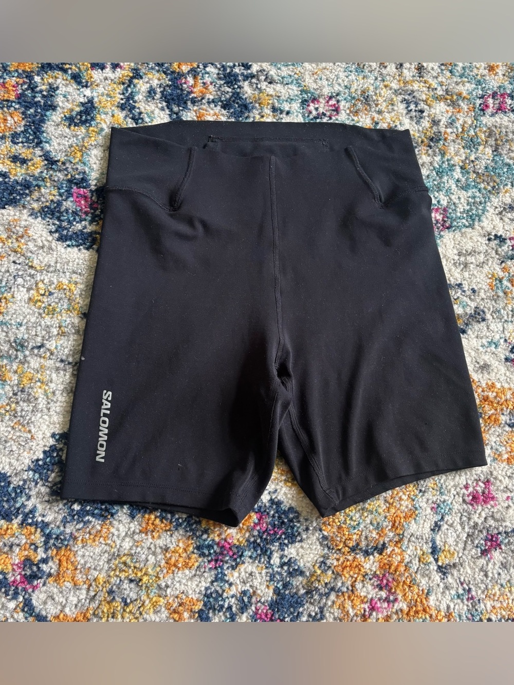 Salomon Cross Multi 7” Running Shorts Women’s Black High Rise Athletic medium